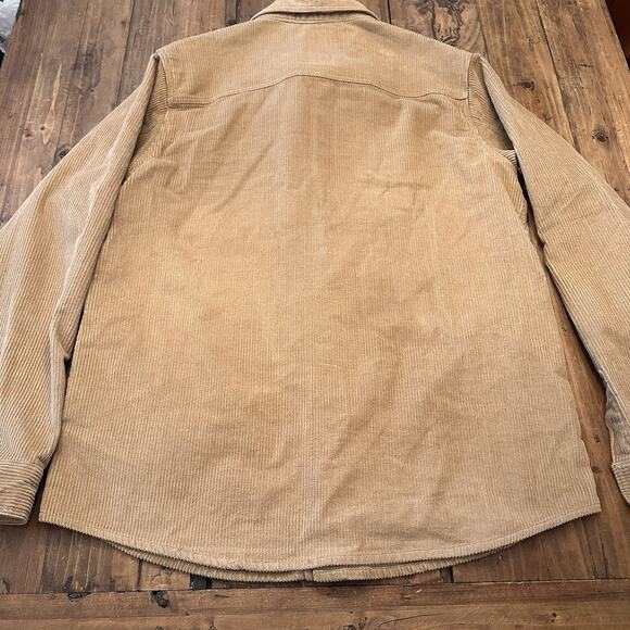BUFFALO David Bitton Jeremias Corduroy Shacket Mens Size XL Tan Button Up Shirt - Picture 11 of 16